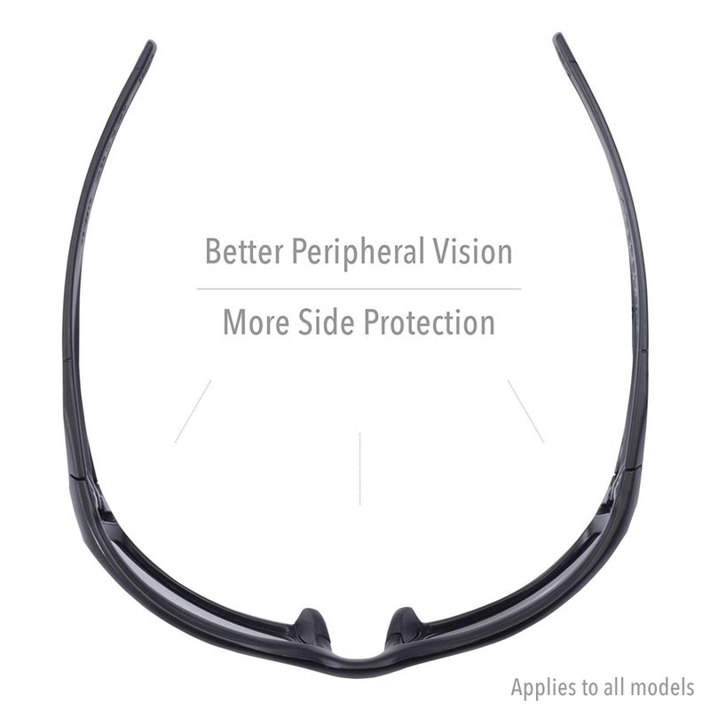 Uvex by Honeywell Hypershock Safety Glasses, Clear Frame with Clear Lens & HydroShield Anti-Fog Coating (S2970HS) - Image 2